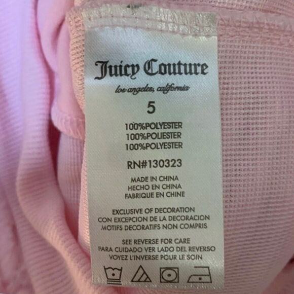 Juicy Couture Girls Pink Plush Pullover & Leopard Leggings Set | Sz 5 NWT - Picture 5 of 5